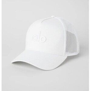 ALO Yoga White Trucker Hat NEW
